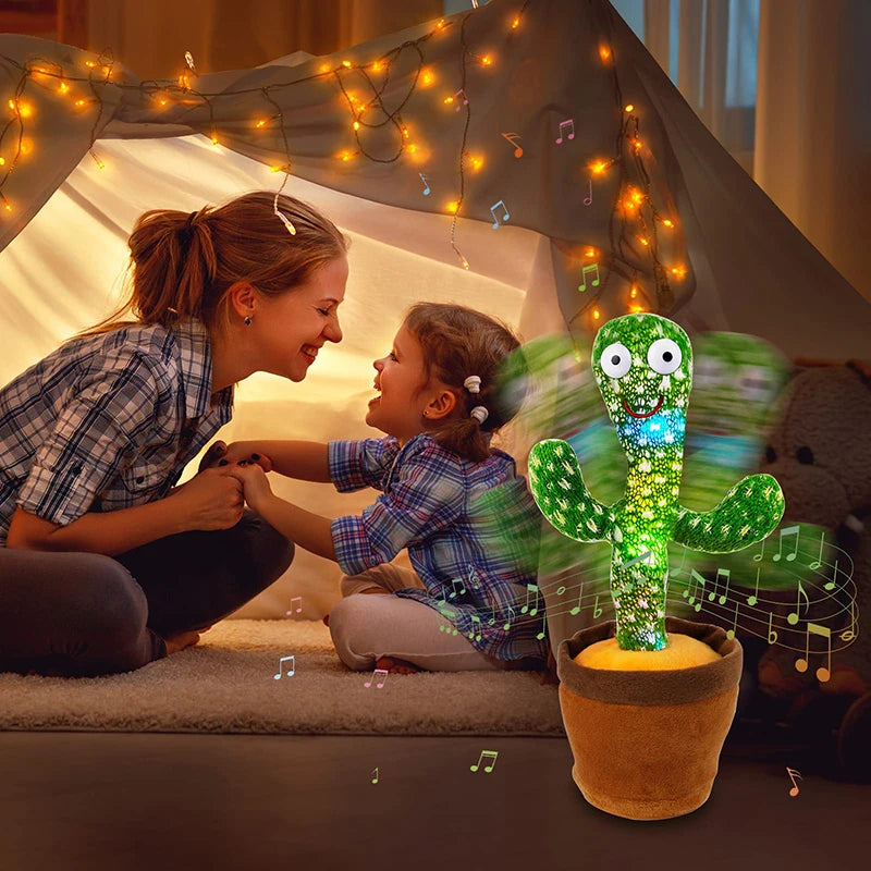 Dancing & Talking Cactus - Electronic Toy that Sings, Records, and Repeats What You Say, with Lights & Sounds - Fun Gift for Kids